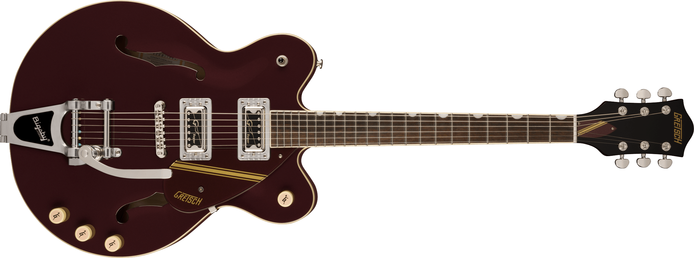 gretsch-g2604t-limited-edition-streamliner-rally-ii-center-block-bigsby-laurel-fingerboard-two-tone-oxblood-walnut-stain_643e721384242.png