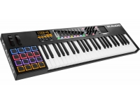 M-Audio Code 49 Black
49 Teclas de tamanho completo sensíveis à velocidade com aftertouch e quatro zonas atribuíveis para splits e layering
Pad XY totalmente atribuível para controlo HID e uma forma único de controlar múltiplos parâmetros em instrumentos virtuais
16 Trigger pads sensíveis à velocidade totalmente atribuíveis para produção de de ritmo, lançamento de clip e mais
8 Codificadores 360 atribuíveis para manipular a sua DAW, instrumentos virtuais e plugins
9 Faders atribuíveis permitem-lhe controlar a sua DAW, instrumentos virtuais y plugins
9 Botões atribuíveis permitem-lhe atribuir uma hotkey do teclado e mensagens MIDI para controlar a sua DAW e instrumentos virtuais
Controlo de transporte Mackie/HUI permite uma configuração simples com as Daw mais populares
LCD fornece feedback de parâmetros instantâneo
Entrada para pedal de Sustain e Volume para mais controlo criativo
Alimentação por USB com entrada e saída MIDI de 5 pinos permite enviar MIDI através de sequenciadores de PC para o seu sintetizador analógico favorito
Inclui o Ableton Live Lite
Inclui Hybrid 3.0 e Loom by AIR Music Technology
M-Audio Code 49 Black
49 Teclas de tamanho completo sensíveis à velocidade com aftertouch e quatro zonas atribuíveis para splits e layering
Pad XY totalmente atribuível para controlo HID e uma forma único de controlar múltiplos parâmetros em instrumentos virtuais
16 Trigger pads sensíveis à velocidade totalmente atribuíveis para produção de de ritmo, lançamento de clip e mais
8 Codificadores 360 atribuíveis para manipular a sua DAW, instrumentos virtuais e plugins
9 Faders atribuíveis permitem-lhe controlar a sua DAW, instrumentos virtuais y plugins
9 Botões atribuíveis permitem-lhe atribuir uma hotkey do teclado e mensagens MIDI para controlar a sua DAW e instrumentos virtuais
Controlo de transporte Mackie/HUI permite uma configuração simples com as Daw mais populares
LCD fornece feedback de parâmetros instantâneo
Entrada para pedal de Sustain e Volume para mais controlo criativo
Alimentação por USB com entrada e saída MIDI de 5 pinos permite enviar MIDI através de sequenciadores de PC para o seu sintetizador analógico favorito
Inclui o Ableton Live Lite
Inclui Hybrid 3.0 e Loom by AIR Music Technology