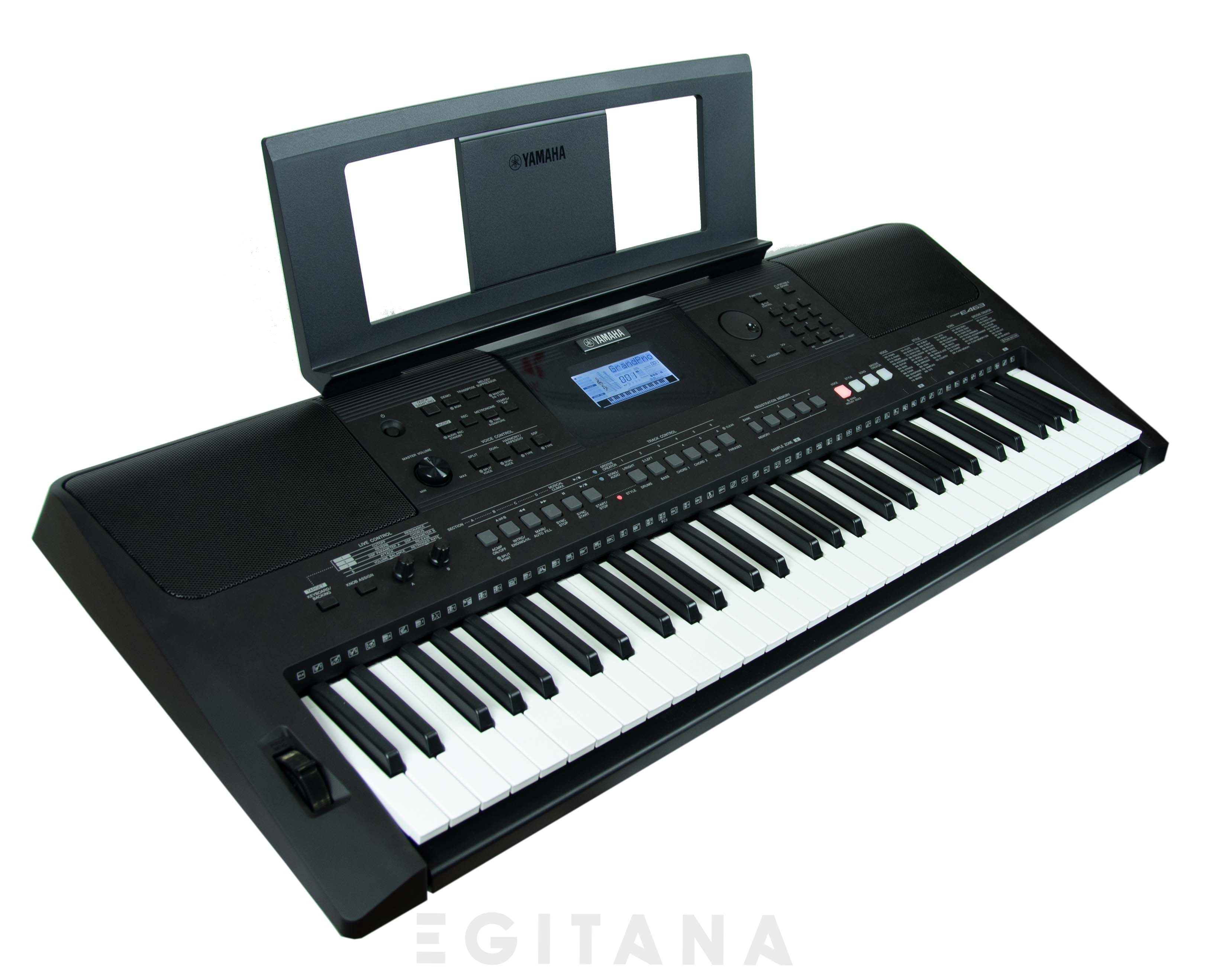 Teclado Iniciante Yamaha PSR-E473 61 Teclas Suporte Partitura