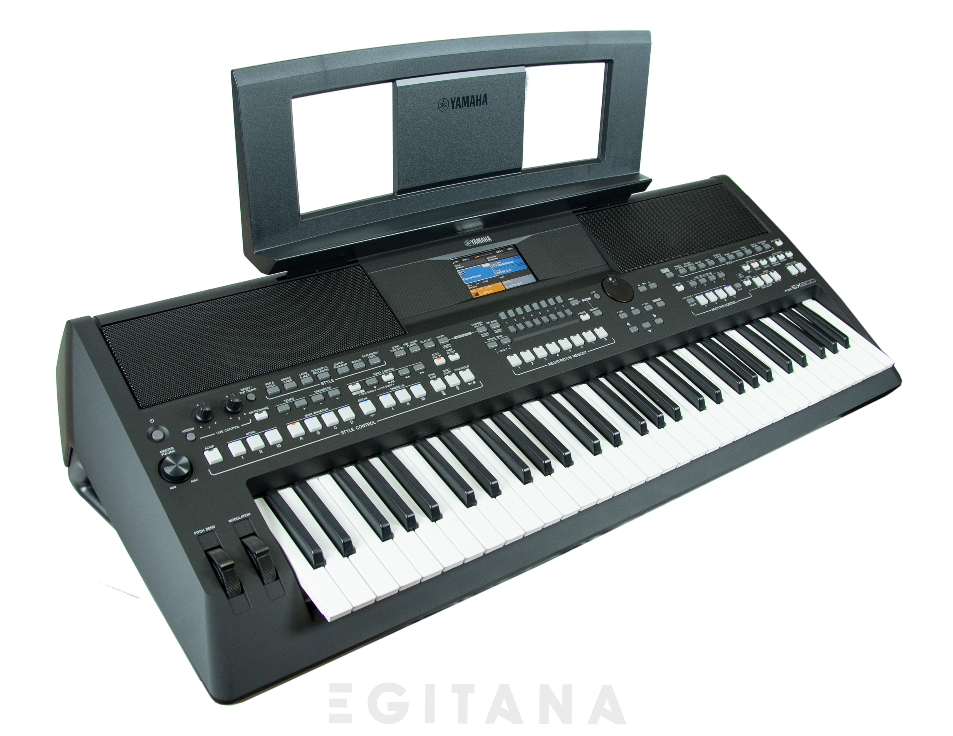 Yamaha PSR-SX600 Teclado de 61 Teclas com 372 Estilos Pro B-Stock