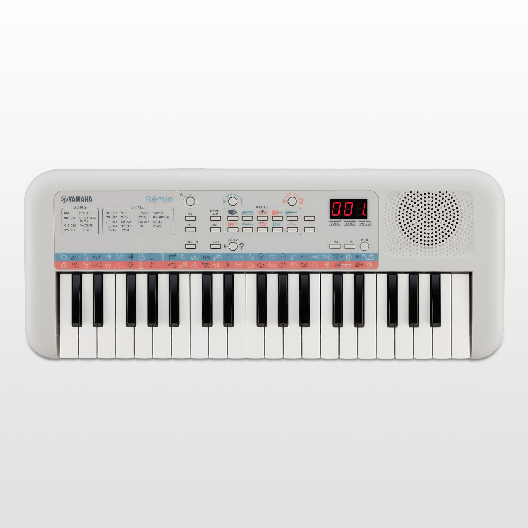 Teclado musical Tipo Yamaha Psr iniciante infantil criança no Shoptime